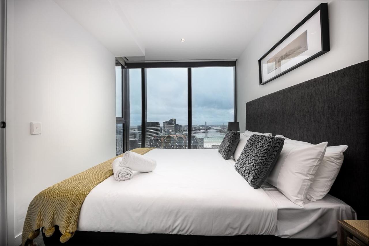 Hudson Sea View Apartments Southern Cross Station Cbd Melbourne Værelse billede